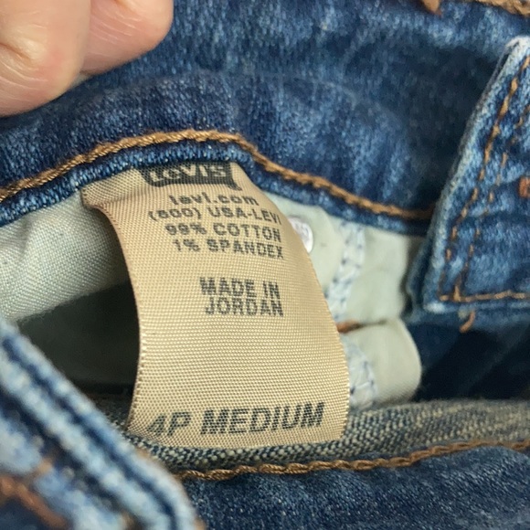 Levi’s flare 515 red tab button flap back pockets size 4P medium - Picture 15 of 15